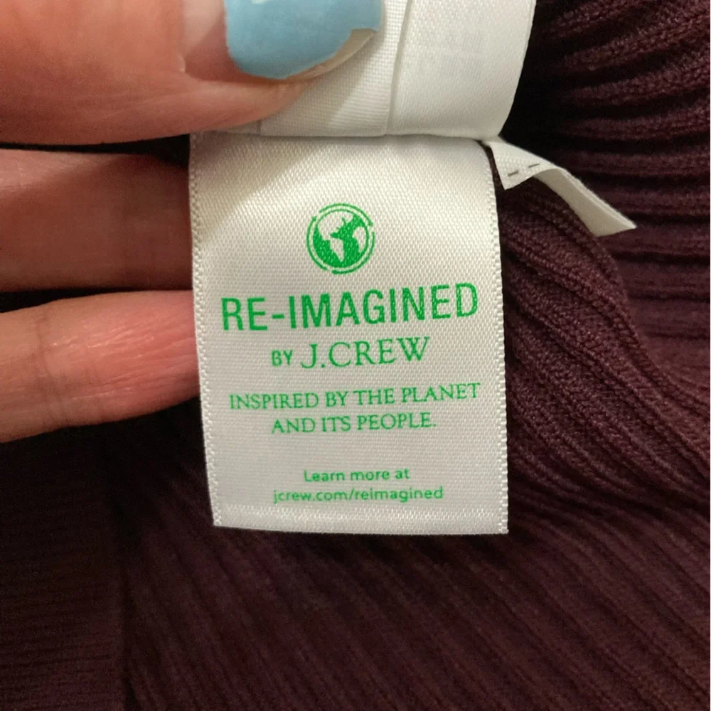 J. Crew Ribbed 3/4 Length Sleeve Shirt
